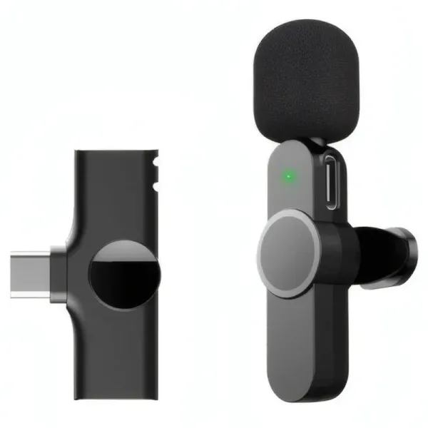 Micro Cravate Sans Fil Type-C avec Réduction de Bruit