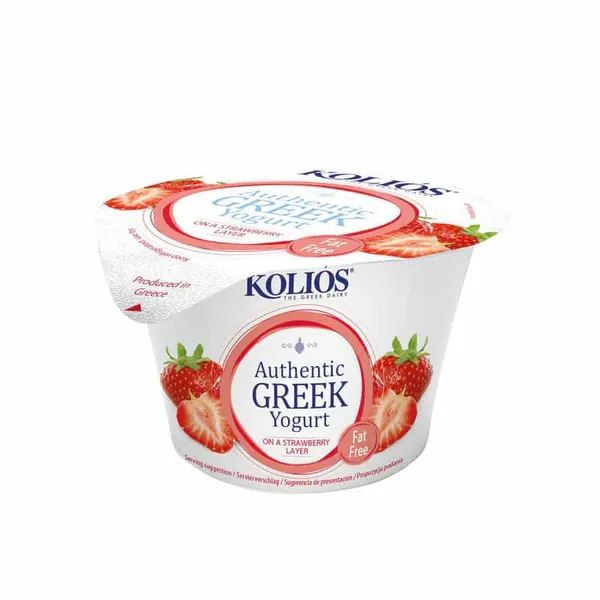 Kolios – Yaourt Grec Fraise 0 % MG – 150 g