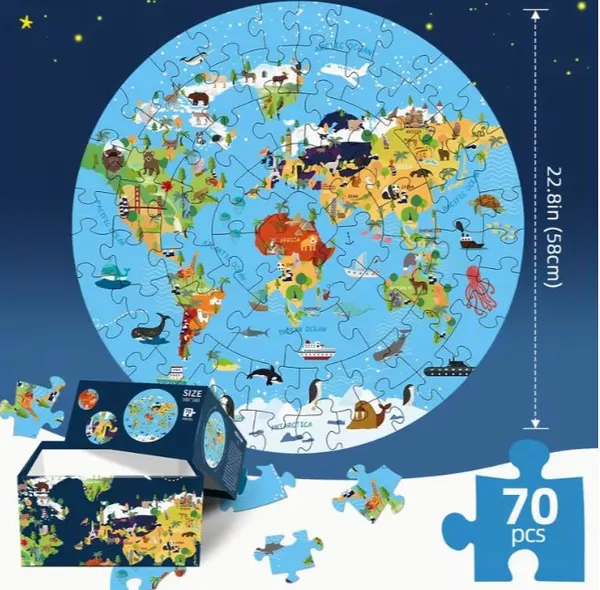 Puzzle Sol Animaux - 70  pièces