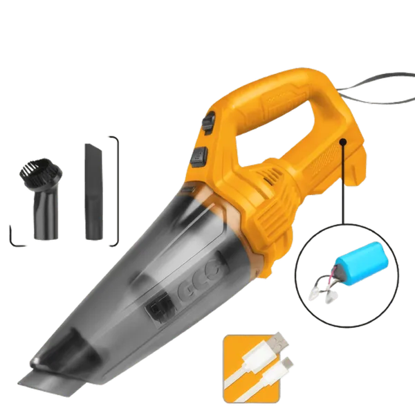 Aspirateur à Main Sans Fil 12V CVLI2026 – Puissance >7kPa, Batterie 2000mAh et Recharge USB Type-C