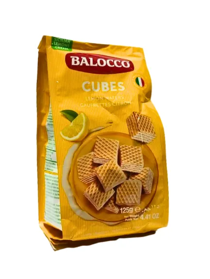 Minicubes wafer citron 125 g
