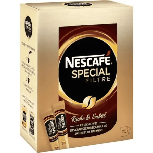NESCAFE - Lot de 25 sticks de café spécial filtre - 50g