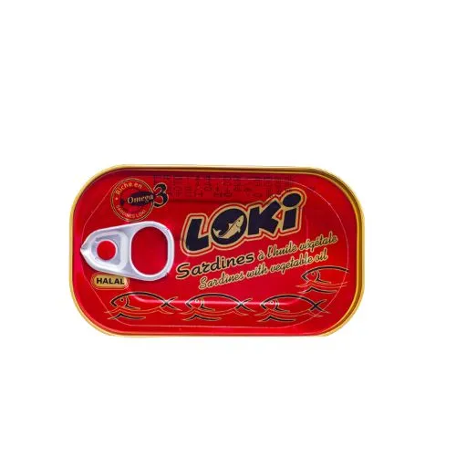 Loki- Sardines à l’Huile Végétale – 125 g