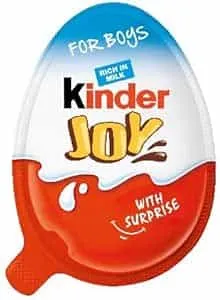 KINDER SURPRISE JOY - Oeuf surprise au chocolat Nutella, spécial garcon