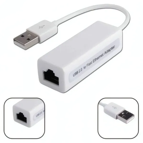 Adaptateur USB 2.0 vers RJ45 Ethernet 10/100 Mbps