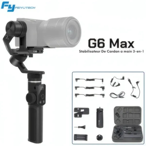 Stabilisateur de Cardan Portatif 3 Axes FeiyuTech G6Max