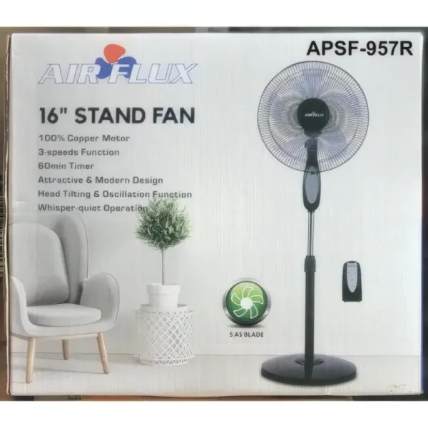 Ventilateur Sur Pied AIRFLUX APSF-957R avec Télécommande