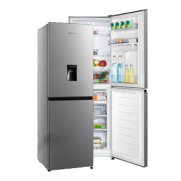 Refrigerateur Hisense Combine 4TIROIRS 250LITRES Avec Fontaine Silver RD34DC4SB