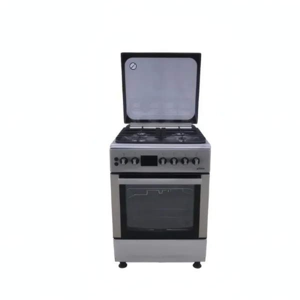 Cuisinière ASTECH CK66ELCF 60/60 4 feux inox avec écran et chaleur tournante