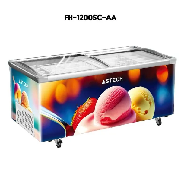 Congélateur Astech Horizontal Vitrine 1000 Litres FH-1200SC-AA