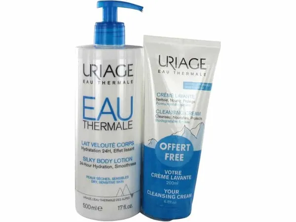 Uriage - Lait Soyeux Corps 500 ml + Crème Lavante 200 ml
