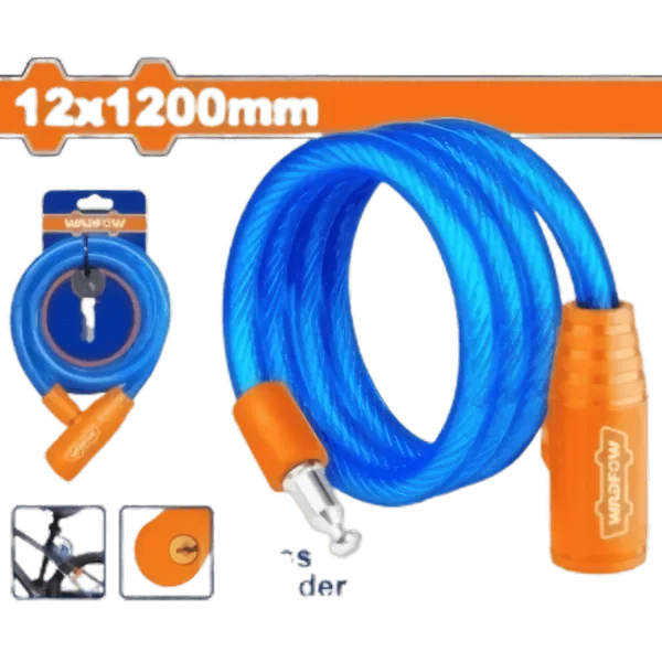 Antivol de Vélo à Câble 12mm x 1200mm - WBK1112