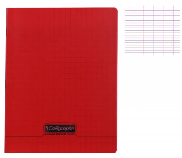 Calligraphe petit cahier 192 pages ,rouge