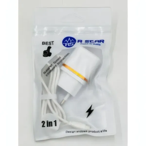 Chargeur Double Port RSCAR S6 2IN1 - Compatible Micro USB