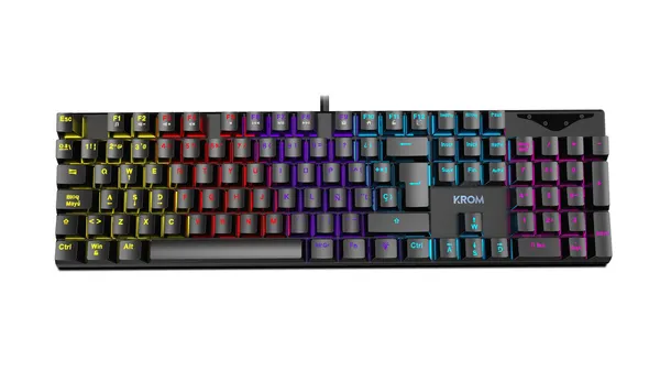 Krom - Kasic clavier USB QWERTY Anglais - Noir