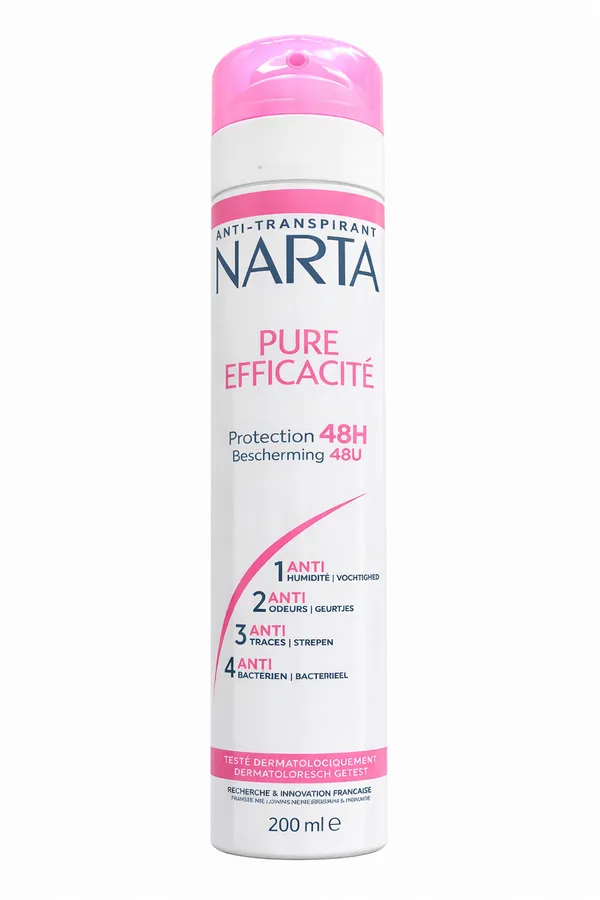 Narta - Pure Efficacité Anti-Transpirant - 48 H pour femme - 200 ml