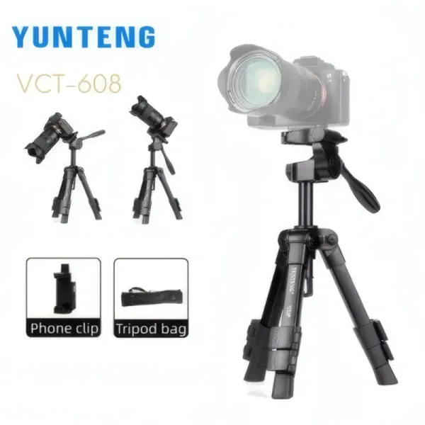 Trépied Caméra et Téléphone YUNTENG VCT-608