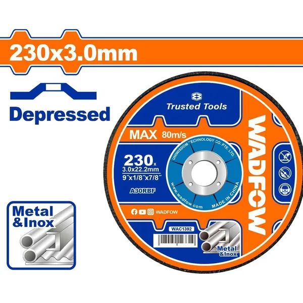 Disque abrasif pour la découpe des métaux 230MM
