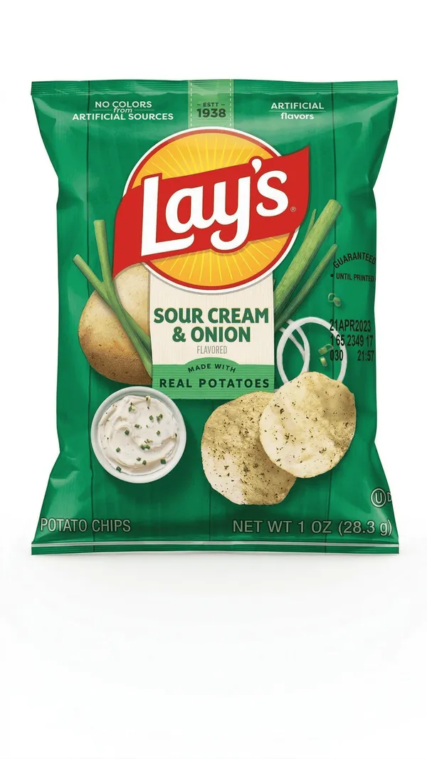 Lay's - Chips Sour Cream & Onion - 28,3 g