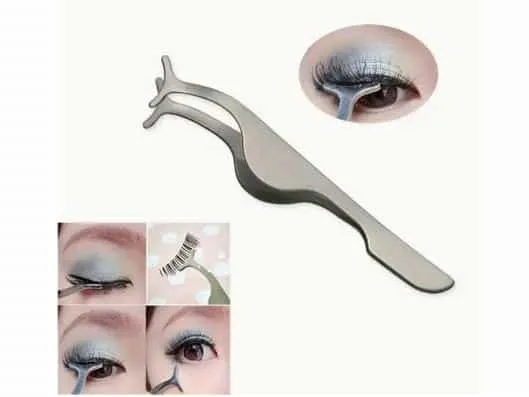 Ensemble d'outils d'extension de cils en acier inoxydable, 2 pièces