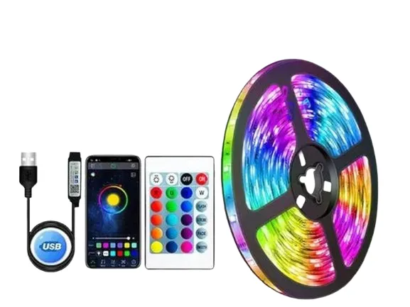 Bande LED Bluetooth – Ruban Lumineux USB + telecommande longue distance pour TV & Déco Ambiance