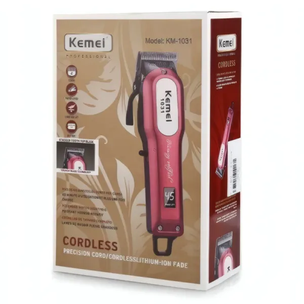 Tondeuse Électrique Professionnelle KEMEI KM-1031 Rechargeable