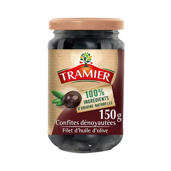 Tramier olives noires confites dénoyautées 150 g