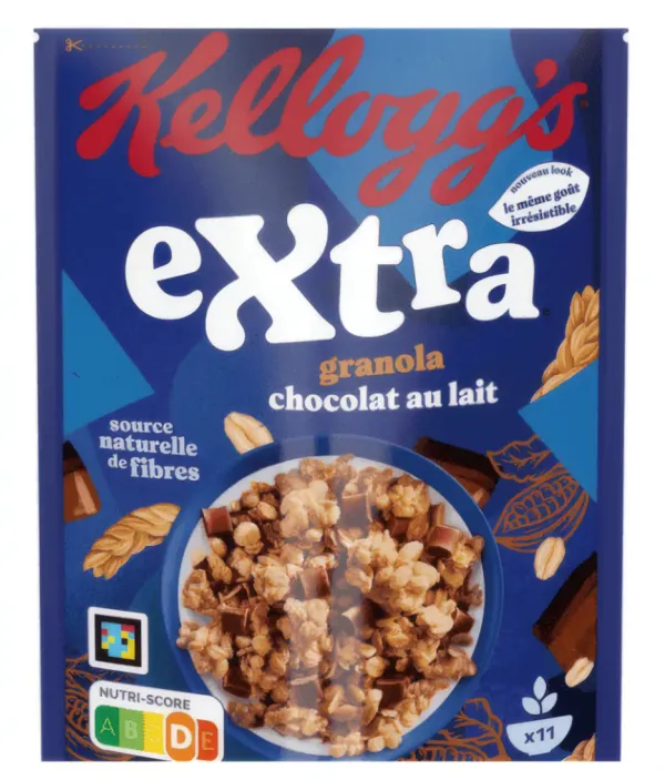 KELLOGG'S - Céréales Extra Chocolat au lait - 500g
