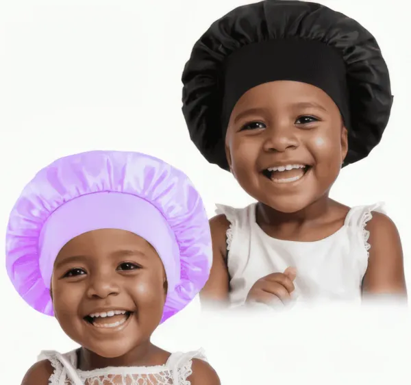 Bonnet Satin Enfant – Petit Modèle Doux & Protecteur