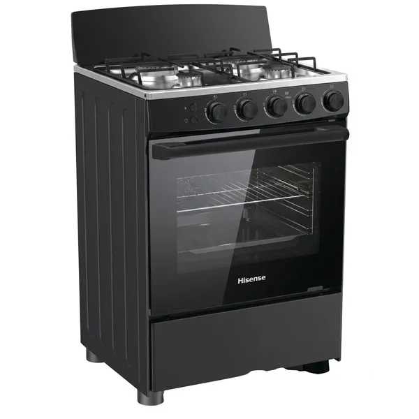 Cuisiniere Hisense 4 feux 50X50 à Gaz Noir HFG50111B