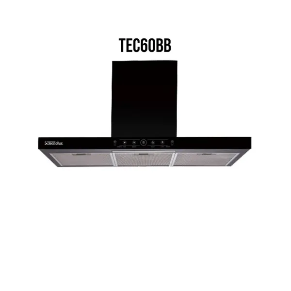 Hotte de Cuisine Tecnolux Encastrable 60X60 Noir TEC60BB