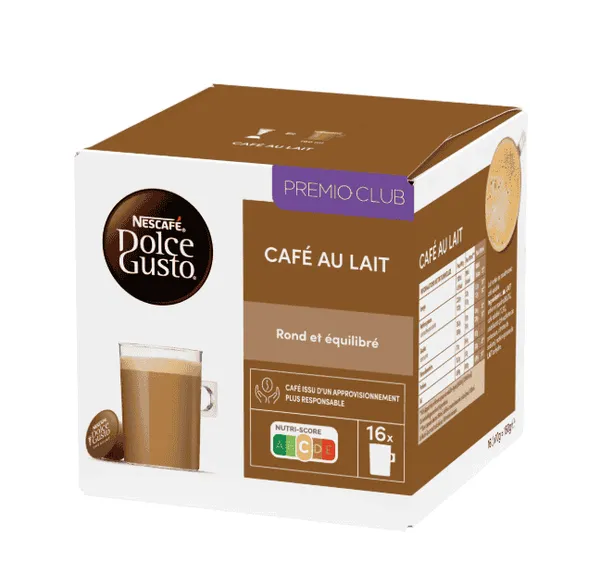NESCAFÉ DOLCE GUSTO - Capsules de café au lait x16