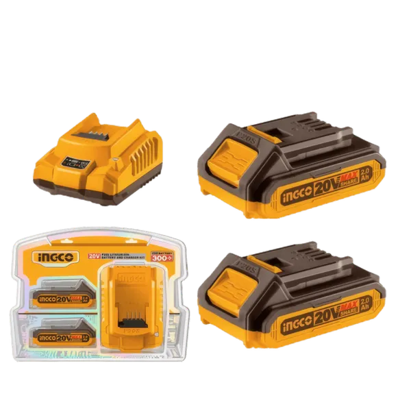 Kit Énergie P20S : 1 Batterie Haute Capacité Lithium-Ion 20V (4.0Ah) + 1 Chargeur Rapide  FBCPK1214