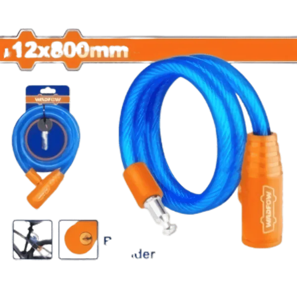 Antivol de Vélo à Clé 12mm x 800mm - WBK1108