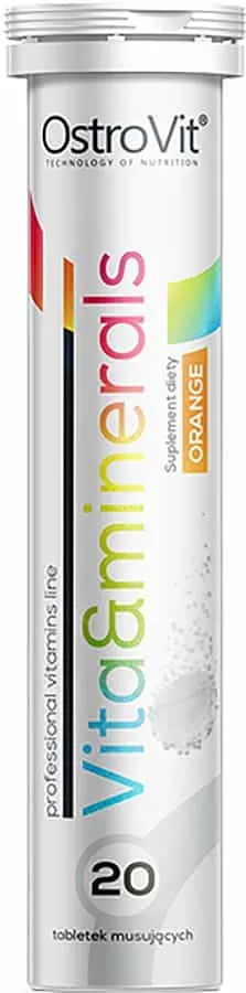 OSTROVIT - Vita & Minéraux Saveur Orange - 20 comprimés effervescents