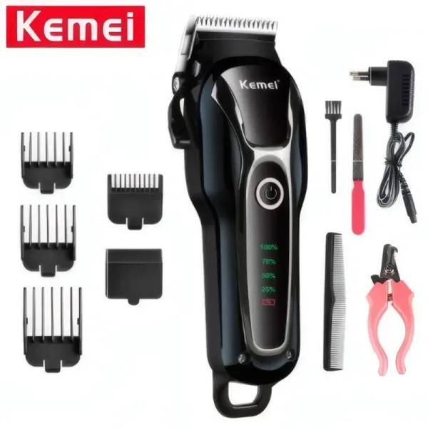 Tondeuse Électrique KEMEI KM-1991 pour Animaux de Compagnie