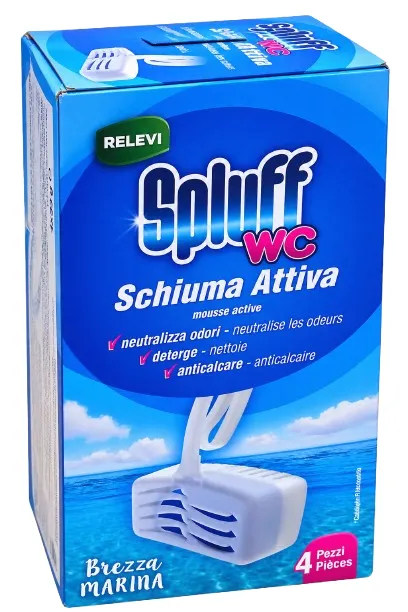 Blocs WC Spluff marine x4
