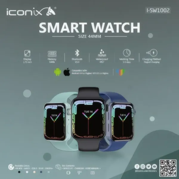 Montre Intelligente ICONIX I-SW1002 - Étanche IP67