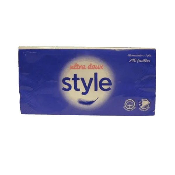 STYLE - Mouchoir facial 3 plis 240 feuilles