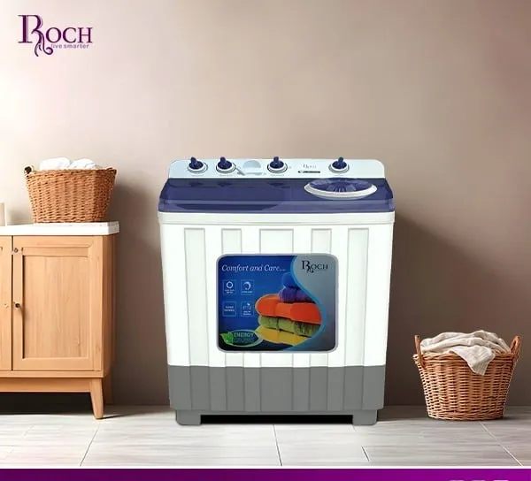 Machine à Laver Roch 14KG Semi Automatique RWM140TTJ(W)