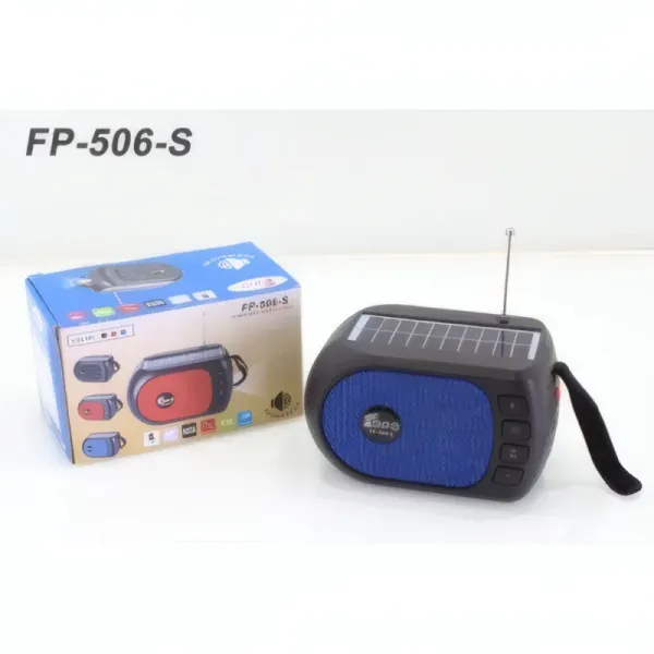 Mini Haut-Parleur Solaire Portable FEPE FP-506-S avec Lampe de Poche