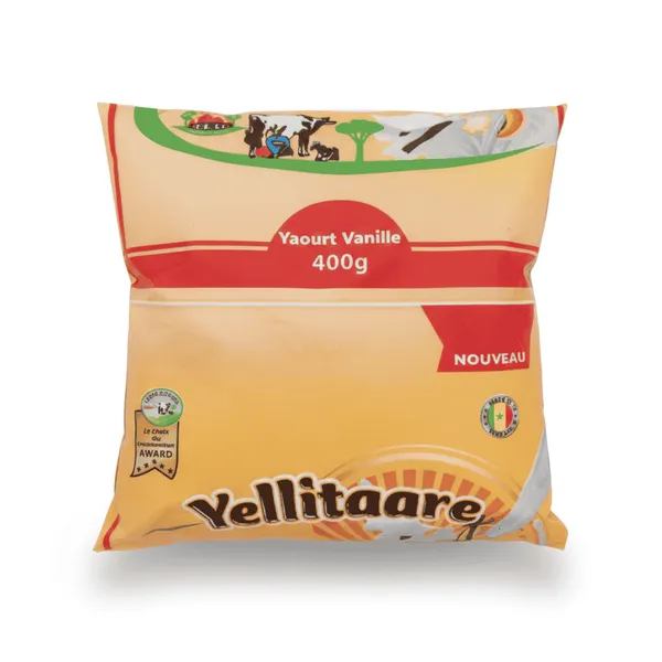 YELLITARE - Yaourt vanille en sachet - 400G