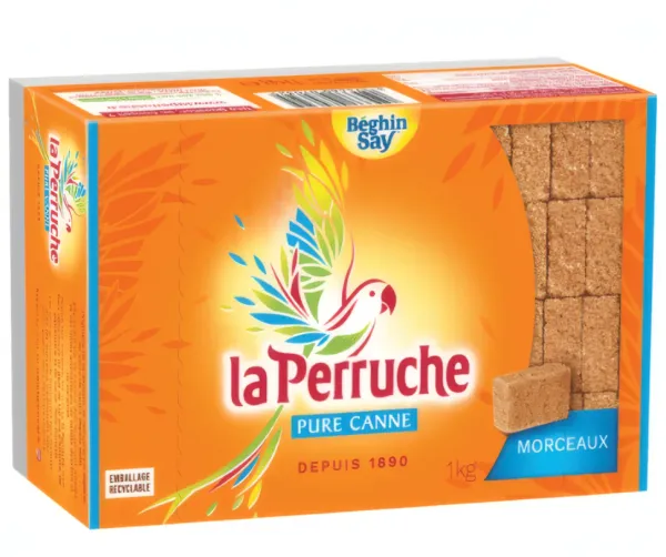 BEGHIN SAY La Perruche – Sucre de Canne en Morceaux - 1kg