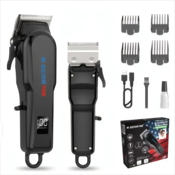 Tondeuse sans fil rechargeable R SCARPRO RSP-6051 avec accessoires