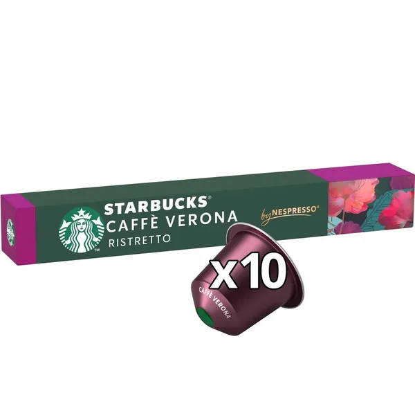 STARBUCKS-Café Capsules Caffè Verona Intensité 10 Compatible Nespresso-10 capsules