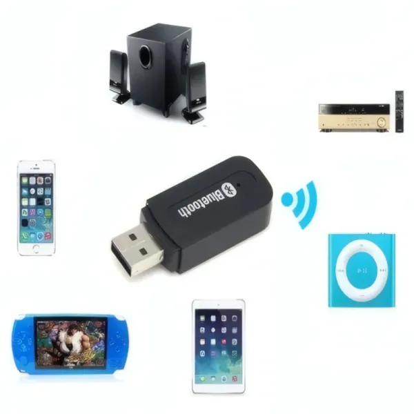 Adaptateur Bluetooth 3.5mm sans Fil YET-M1 - Pack Jaune
