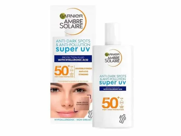 GARNIER Ambre Solaire - Fluide  Anti-taches & Anti-pollution SPF50+ Super UV - 40ml