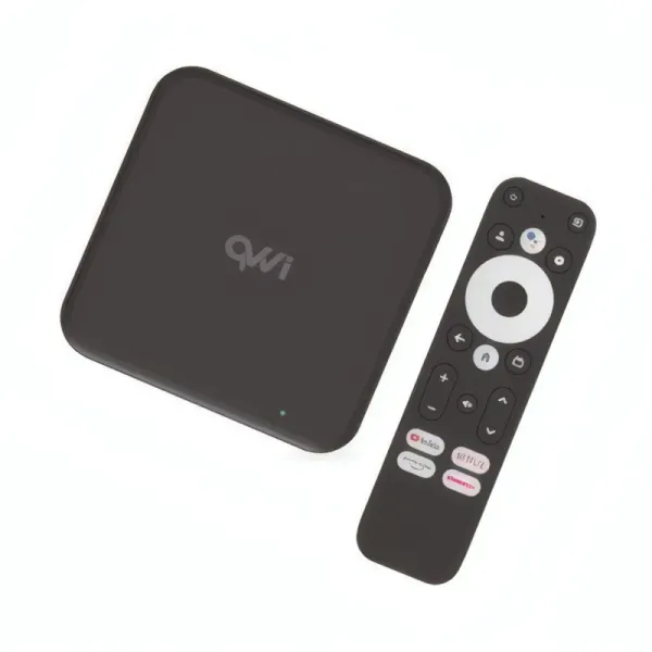 Boîtier de Streaming 4K UHD QVWi avec Google TV
