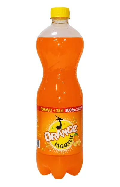 Boisson orange Gazelle bouteille 125 cl
