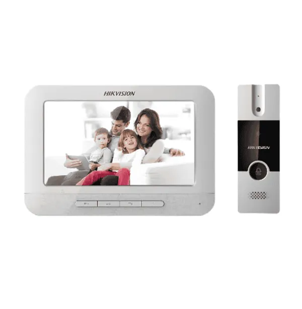Hikvision DS-KIS203 – Kit Intercom Vidéo 4-Fils – Entrée & Moniteur